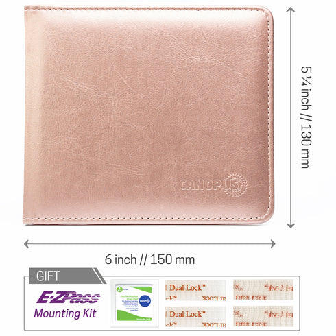 CANOPUS Car Registration and Insurance Holder, PU Leather Card Holder, Vehicle Glove Box Organizer for Auto, SUV, Truck and Motorcycle